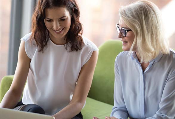 Ladies Reviewing HR